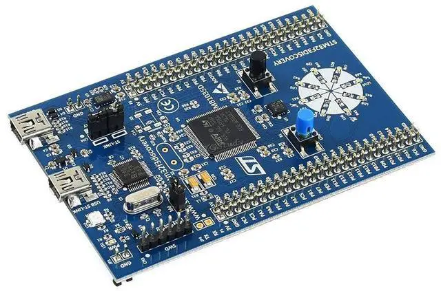 Alt view image 3 of 5 - XYG-ST STM32F3DISCOVERY ST STM32F303VCT6 STM32 F3 ARM Cortex-M4 MCU Discovery Evaluation Development Board kit with USB, ST-LINK/V2 debugger, Accelerometer, Gyroscope, E-compass, LEDs, Pushbuttons