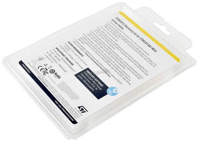 Alt view image 5 of 5 - XYG-ST STM32F3DISCOVERY ST STM32F303VCT6 STM32 F3 ARM Cortex-M4 MCU Discovery Evaluation Development Board kit with USB, ST-LINK/V2 debugger, Accelerometer, Gyroscope, E-compass, LEDs, Pushbuttons