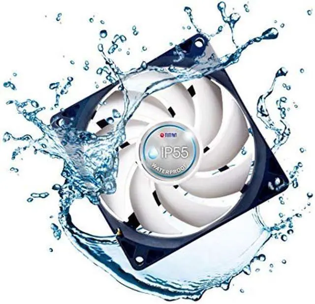 Main image of TITAN- 12V DC IP55 Waterproof/Dustproof Case Cooling Fan (140mm (2 Pack))