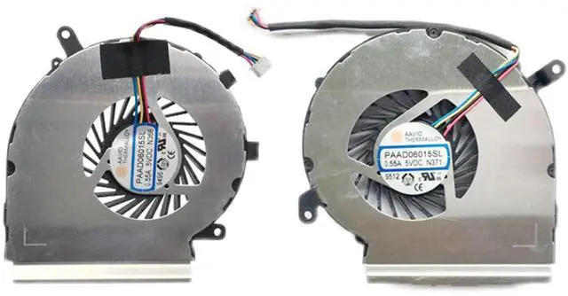 Main image of Replacement Fan for MSI GE62VR GP62VR GP62MVR 6RF 7RF CPU & Gpu Cooling Fan PAAD06015SL N366 N371