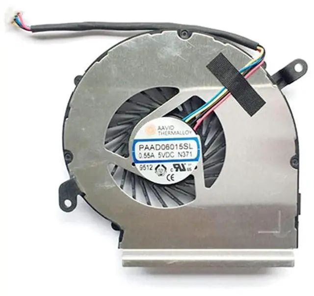Alt view image 4 of 5 - Replacement Fan for MSI GE62VR GP62VR GP62MVR 6RF 7RF CPU & Gpu Cooling Fan PAAD06015SL N366 N371