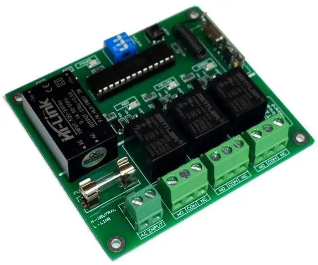Alt view image 2 of 5 - RC Remote 3 Channel Light Controller/Sequencer/System Controllable by Remote Railroad Compatible AC Voltage 100V-240V 50/60HZ. DC V Up to 100V Bonus Pedestrian and Beacon Mode
