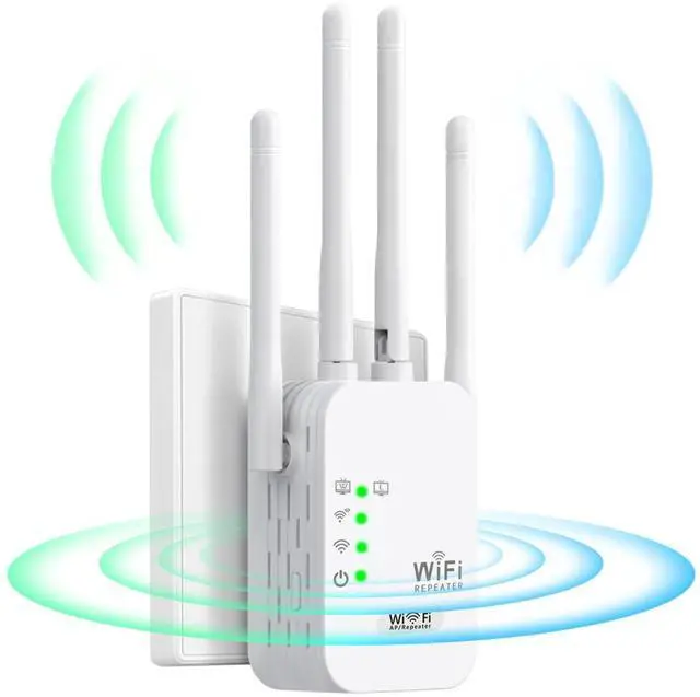 Main image of 2025 Fastest WiFi Extender,WiFi Extender Signal Booster for Home Cover up to 9000Sq.ft for 40+ Devices,WiFi Repeater with 4 Antennas 360° Full Coverage,1-Tap Setup & Ethernet Port