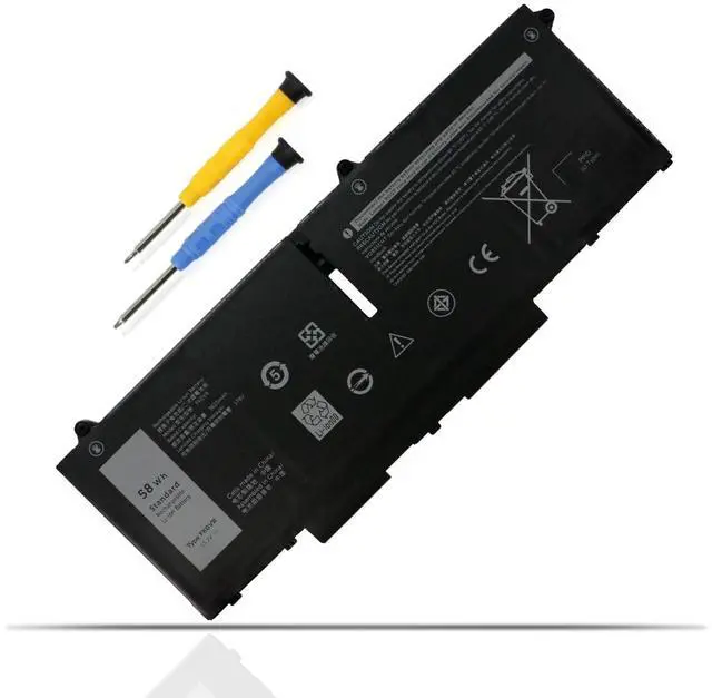 Main image of MULS FK0VR 58Wh Laptop Battery Replacement for Dell Latitude 5330 7330 7430 7530 5330 2-in-1 7330 2-in-1 7430 2-in-1 FK0VR FKOVR 8H6WD 293F1 01VX5 404T8 51R71 8P81K 3625mAh 4-Cells