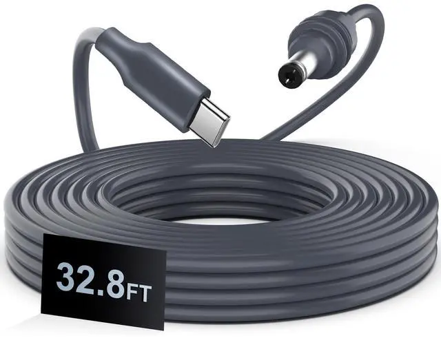Main image of Power Cable USB to DC 32.8FT/10M for Starlink Mini, 100W USB Type-C Male to DC Male Waterproof, Compatible with 65W+ PD Power Source