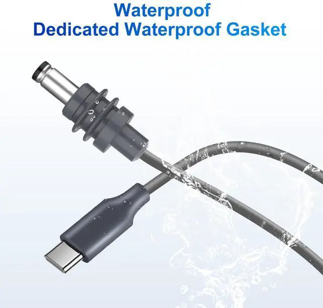 Alt view image 4 of 5 - Power Cable USB to DC 32.8FT/10M for Starlink Mini, 100W USB Type-C Male to DC Male Waterproof, Compatible with 65W+ PD Power Source