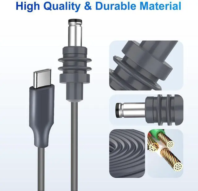 Alt view image 5 of 5 - Power Cable USB to DC 32.8FT/10M for Starlink Mini, 100W USB Type-C Male to DC Male Waterproof, Compatible with 65W+ PD Power Source