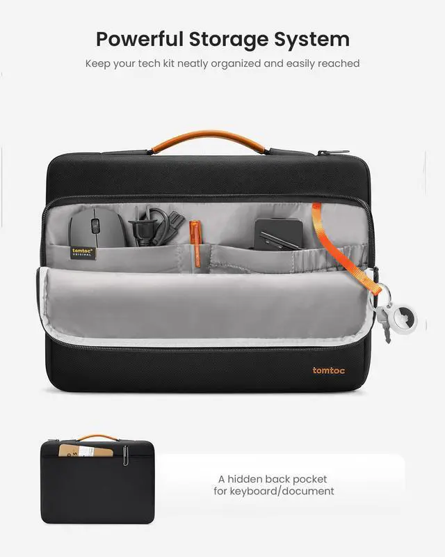 Alt view image 2 of 5 - tomtoc 360 Protective Laptop Carrying Case for 15.6 Inch Acer Aspire 5 Slim Laptop, 15.6-16 Inch ASUS Strix G16/G15, Dell XPS 17, More Dell Lenovo ThinkPad 15 Inch Chromebook