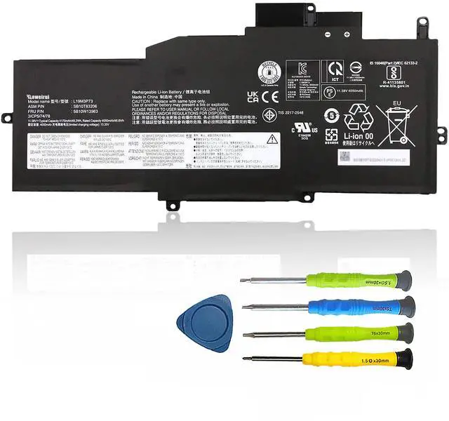 Main image of BOWEIRUI L19M3P73 L19C3P71 Battery Compatible with Lenovo ThinkPad X1 Nano Gen 1st Series L19M3P72 5B10W13963 SB10T83206 5B10W13962 SB10T83205 5B10W13964 SB10T83207 48.2Wh/4170mAh
