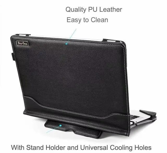 Alt view image 4 of 5 - Berfea Protective Case Cover for 15" Samsung Galaxy Book, Book Flex, Book2, Book2 Pro, Book3, Book3 Pro, Odyssey NP762 NP750 NP760 NP950 15.6 inch Laptop Notebook PC Sleeve Carry case