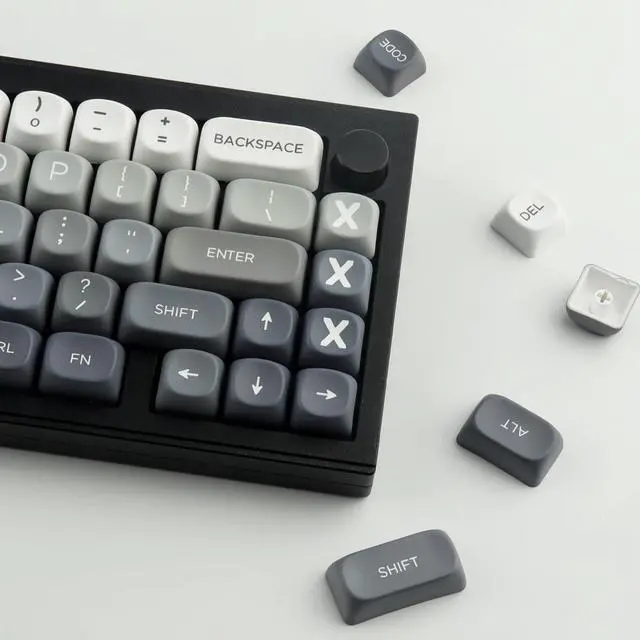 Alt view image 3 of 5 - PBT Keycaps - MOA Profile, Gradient, Cute Set for Mechanical Keyboard, 146 Keys, Dye-Sublimation Custom Set for 61/64/68/84/87/100/104/108 Cherry MX