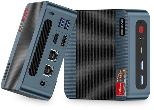 Main image of BOSGAME Mini PC P3 Lite, AMD Ryzen 7 6800H Gaming Mini PC, 32GB DDR5, 1TB NVMe SSD, Triple-4K Displays & 8K Resolution, Two NVMe SSD Slots, Dual 2.5Gb RJ45 LAN, Wi-Fi 6E/BT5.2