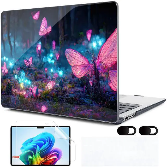 Main image of MEEgoodo Case for Microsoft Surface Laptop 13.8 inch Touchscreen 2024 (7th Edition),Clear Cover Fit Model 2036,Laptop Hard Shell with Keyboard & Webcam Cover & Screen Protector,Fantasy Forest