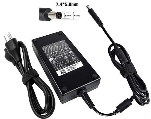 Alt view image 2 of 5 - 180W AC Charger Fit for Dell Dock WD19 WD22TB4 K20A001 TB16 D6000 D6000S Business Monitor Dock WD15 K17A001 Docking Station WD19 WD19S WD19TBS WD19TB K20A Power Cord