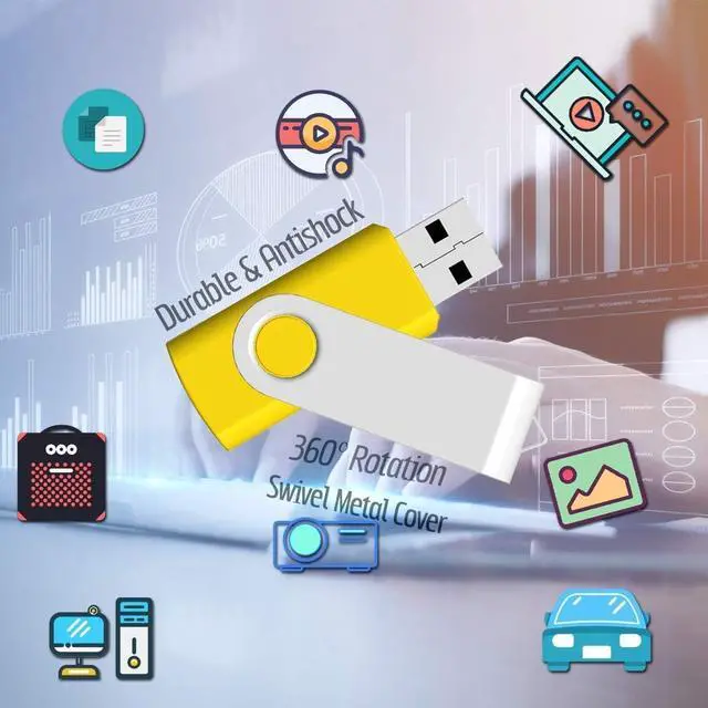 Alt view image 4 of 5 - 32GB USB Flash Drives 10 Pack and USB Case of 10 Slots Bundle JBOS USB Holders to Organize 10 Thumb Drives 32 GB