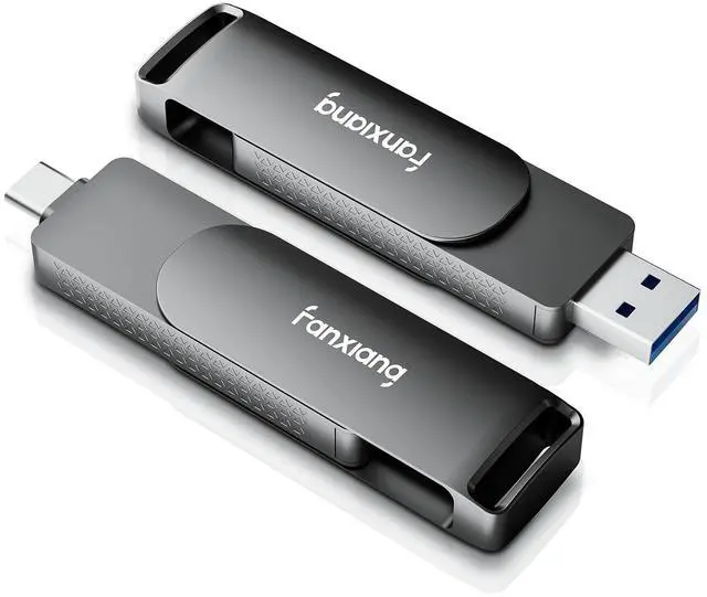 Main image of fanxiang 512GB Fast External SSD Flash Drive Up to 2000MB/s USB3.2 Gen2, 2-in-1 Dual USB A +Type-C Drive, USB Memory Stick Solid State Thumb Drive for iPhone 15/16/Android/Windows/MacPC/Laptops