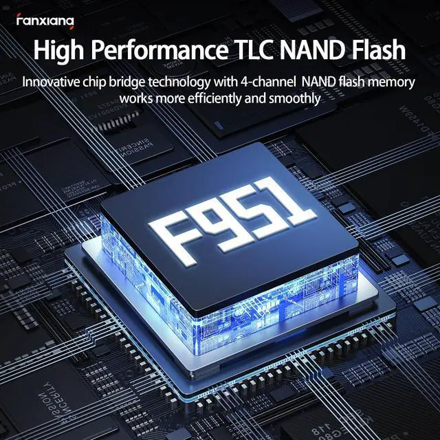 Alt view image 4 of 5 - fanxiang 512GB Fast External SSD Flash Drive Up to 2000MB/s USB3.2 Gen2, 2-in-1 Dual USB A +Type-C Drive, USB Memory Stick Solid State Thumb Drive for iPhone 15/16/Android/Windows/MacPC/Laptops