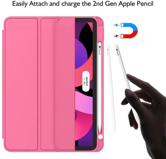 Alt view image 2 of 5 - ZryXal iPad Air 11 Inch Case M3 2025 / M2 2024, iPad Air Case 5th Generation/4th Generation 2022/2020 10.9 Inch [Support Touch ID and Auto Wake/Sleep] (Watermelon)