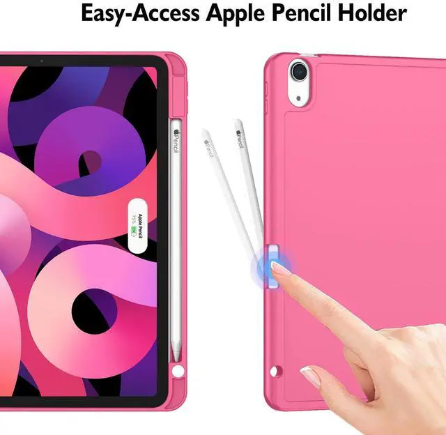 Alt view image 3 of 5 - ZryXal iPad Air 11 Inch Case M3 2025 / M2 2024, iPad Air Case 5th Generation/4th Generation 2022/2020 10.9 Inch [Support Touch ID and Auto Wake/Sleep] (Watermelon)