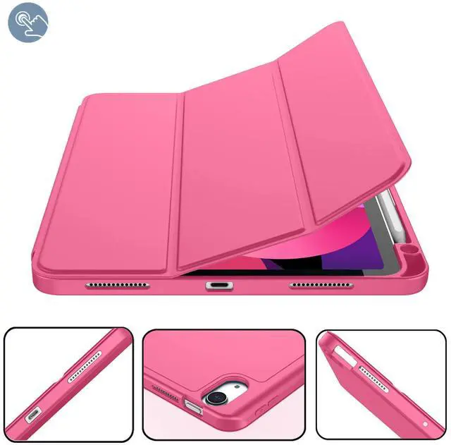 Alt view image 4 of 5 - ZryXal iPad Air 11 Inch Case M3 2025 / M2 2024, iPad Air Case 5th Generation/4th Generation 2022/2020 10.9 Inch [Support Touch ID and Auto Wake/Sleep] (Watermelon)