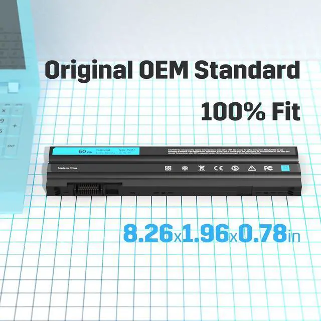 Alt view image 5 of 5 - XYT-TECH TG T54FJ 60WH M5Y0X E6420 E5420 Replacement Laptop Battery for Dell Latitude E5420 E5520 E5430 E5530 E6520 E6420 E6530 Inspiron 4420 5420 5425 7420 7520 M421R M521R N4420 N4720 N5420