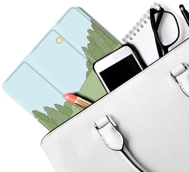 Alt view image 5 of 5 - MAYCARI Cartoon Rabbit Floral Case foriPad Pro 12.9 Inch 2022/2021/2020 with Pencil Holder, Cute iPad Pro 6th/5th/4th Generation Protective Case with Soft TPU Green, Auto Sleep/Wake Cover Slim Shell