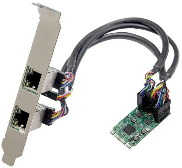 Main image of I/O Crest M.2 (B & M-Key) PCIe Interface Single Port Gigabit Ethernet Modules NIC RealTek RTL8111H Chipset