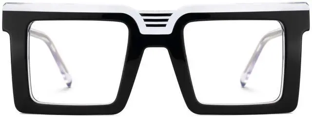 Main image of Zeelool Blue Light Blocking Glasses for Men Women, Square Glasses Frame Eyeglasses with Clear Lenses Anti Eyestrain & UV from Computer/TV/Phone ZJGA924025-01B