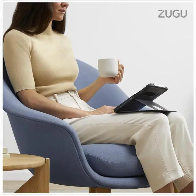 Alt view image 5 of 5 - Zugu Case for iPad Pro 13 (M4) 2024, Slim Protective Cover with Apple Pencil Holder, Auto Wake/Sleep, Multiple Viewing Angles, iPad Pro 13 Inch Cover, Phone Protectors, Sand