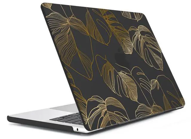 Alt view image 3 of 5 - HOHAIYOO Compatible with MacBook Air 15 inch Case 2025 2024 2023 Release A3241 M4 A3114 M3 A2941 M2 with Retina Display & Touch ID, Hard Shell Case&Keyboard Cover&Webcam Cover&Screen Film, Monstera