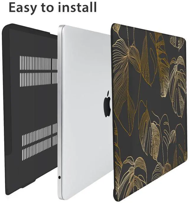 Alt view image 5 of 5 - HOHAIYOO Compatible with MacBook Air 15 inch Case 2025 2024 2023 Release A3241 M4 A3114 M3 A2941 M2 with Retina Display & Touch ID, Hard Shell Case&Keyboard Cover&Webcam Cover&Screen Film, Monstera