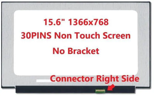 Alt view image 3 of 5 - FULLCOM New LCD Replacement Screen 15.6 Inch N156BGA-EA3 REV.C2 HD 1366x768 (No Brackets) 30 Pin Matte for Laptop/Display/Screen/LCD Application