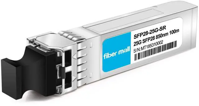 Alt view image 3 of 5 - 25G SFP28 SR for Juniper JNP-SFP-25G-SR, 10/25GBASE-SR SFP28 850nm 100m DOM LC MMF Optical Transceiver Module