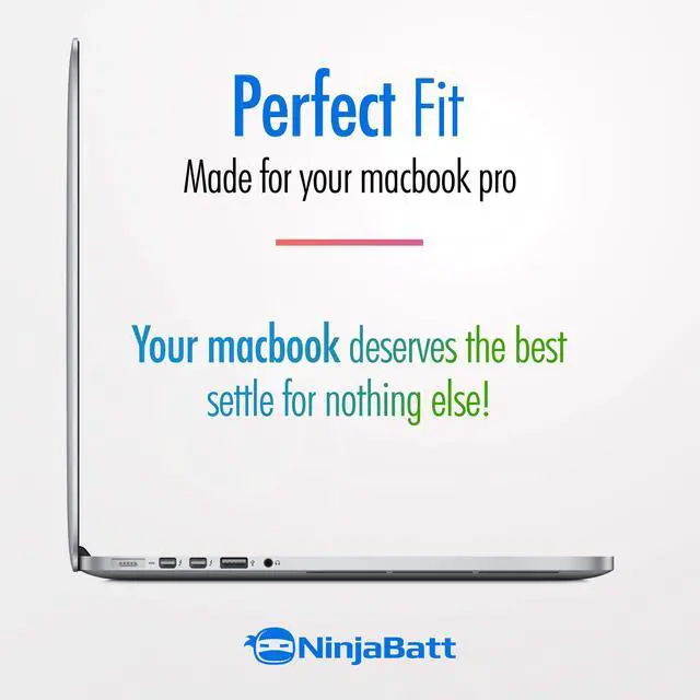 Alt view image 4 of 5 - NinjaBatt Battery Replacement A1618 A1398 for Apple MacBook Pro Retina 15"" [Mid 2015 Year ONLY]  Long Lasting [11.36V/99.5Wh]