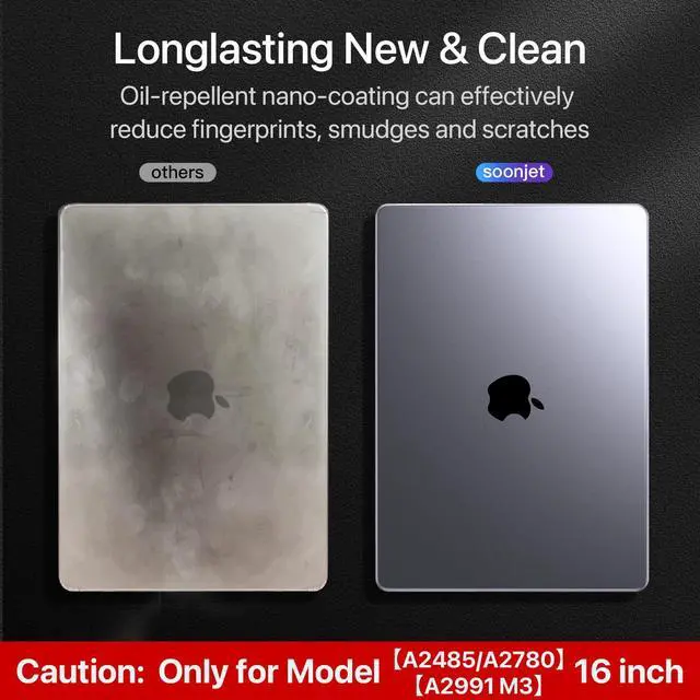 Alt view image 3 of 5 - Soonjet Compatible with MacBook Pro 16 inch Case & Keyboard Cover