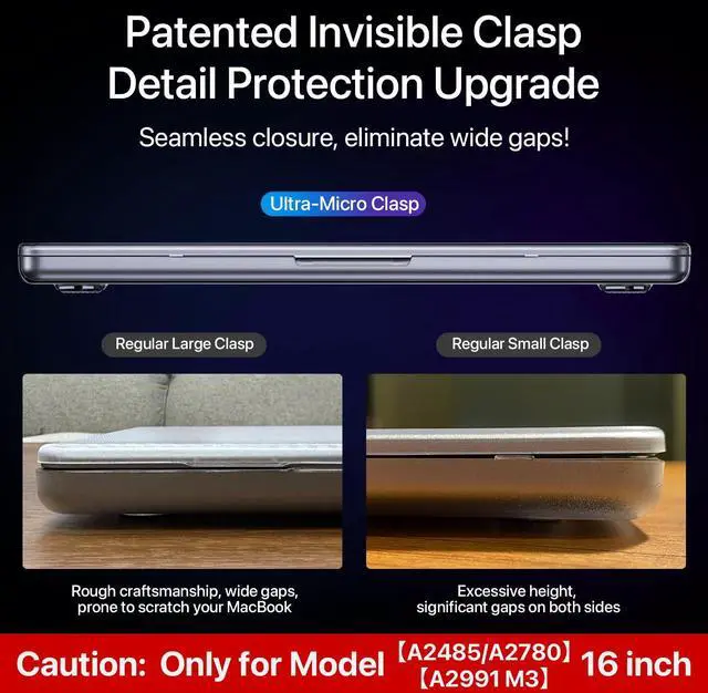 Alt view image 5 of 5 - Soonjet Compatible with MacBook Pro 16 inch Case & Keyboard Cover