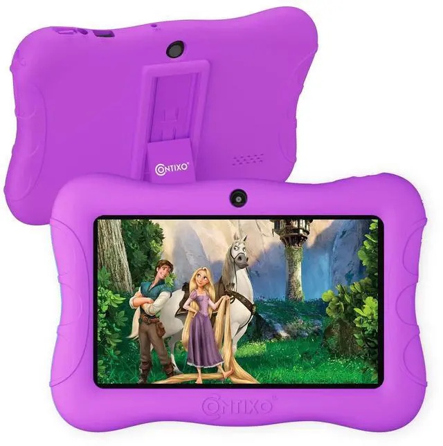 Alt view image 2 of 5 - Contixo 7 inch Kids Learning Tablet Bundle - 2GB RAM 32GB Storage, Bluetooth, Android 10, Dual Cameras, Parental Control, Kids Bluetooth Headphone & Tablet Bag
