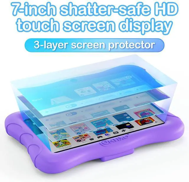 Alt view image 5 of 5 - Contixo 7 inch Kids Learning Tablet Bundle - 2GB RAM 32GB Storage, Bluetooth, Android 10, Dual Cameras, Parental Control, Kids Bluetooth Headphone & Tablet Bag