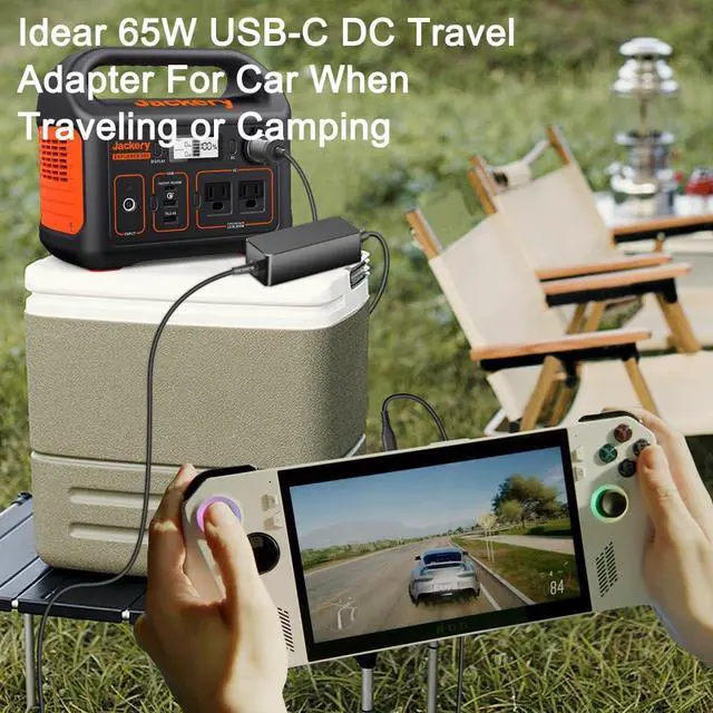 Alt view image 4 of 5 - HKY PD 65W USB-C Car Charger for ASUS ROG Ally X R1 Z1/Steam Deck/MSI Claw/Logitech G Cloud Switch OLED/Switch Lite/OneXPlayer 1S 2 RG552/GPD Win/Ayaneo Greek Air PRO/Legion Go S Gaming Handheld PC