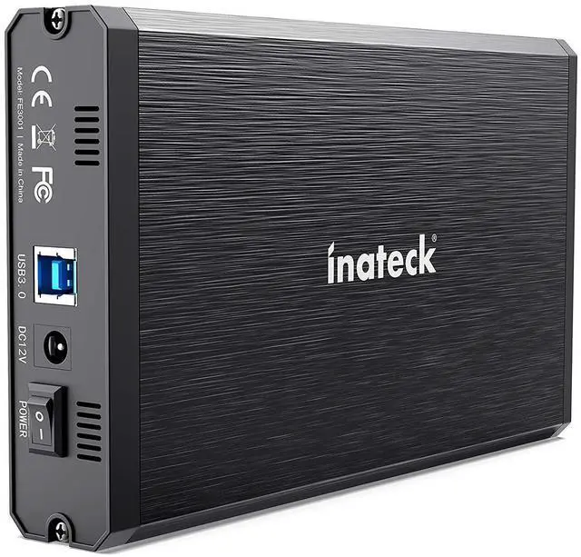 Main image of Inateck 3.5 Hard Drive Enclosure, Aluminum USB 3.0 Sata HDD Enclosure, FE3001