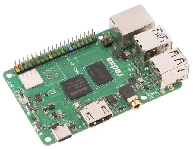 Alt view image 4 of 5 - Radxa Rock 2A Single Board Computer, RK3528A Quad-Core CPU, GPU, 4K HDMI and Gigabit Ethernet (RS113-D4T0)