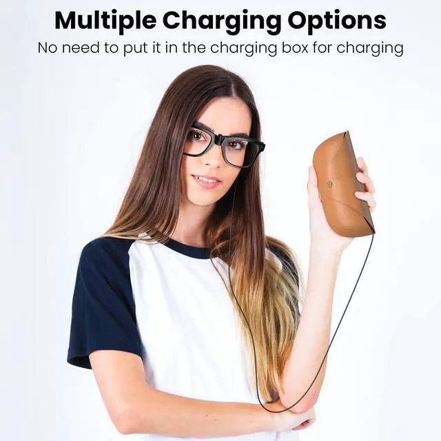 Alt view image 2 of 5 - tollkye 4.9FT Portable Extension Charging Cable Compatible with Ra.y-Ban Me.ta Wayfarer/Skyler/Headliner Smart Glasses Charger Case, for Ra.y-Ban Meta Charger Accessories