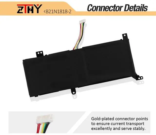 Alt view image 4 of 5 - B21N1818-2 Battery Replacement for Asus VivoBook 14 F412DA F412DK F412FA F412FL F412FJ F412UA X412DA X412FA X412FJ X412FL X412UA X412UB X412UF R424DA R424FA A412DA A412DK A412FA A412FL A412FJ A412UA
