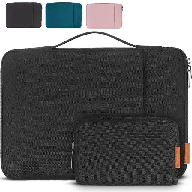 Alt view image 2 of 5 - DOMISO Laptop Case Laptop Sleeve Cover for 16 inch MacBook Pro M4/M3/M2/M1 Pro/Max A3403 A3186 A2991 A2780 A2485 A2141,Compatible with 15.6 inch HP Lenovo Dell XPS 16 with Small Case, Black