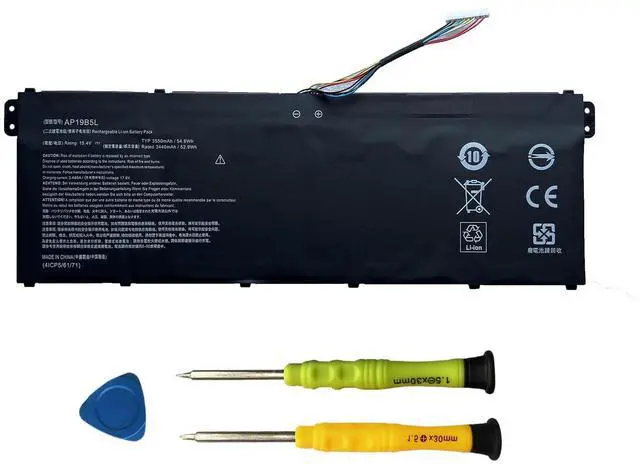 Main image of AP19B5L Battery Replacement for Acer Aspire 5 A515-43 A515-43G A515-52 A515-52G Aspire 7 A715-41G A715-41G-R5LR Swift 3 SF314-42 SP314-21N-R5FR TravelMate P2 TMP214-41 P214-41-G2 Vero AV15-51 54.6Wh