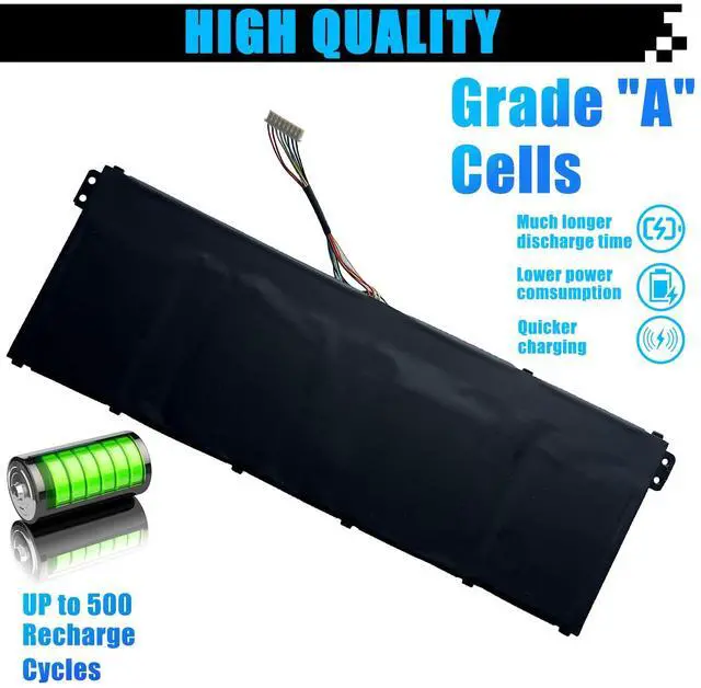 Alt view image 5 of 5 - AP19B5L Battery Replacement for Acer Aspire 5 A515-43 A515-43G A515-52 A515-52G Aspire 7 A715-41G A715-41G-R5LR Swift 3 SF314-42 SP314-21N-R5FR TravelMate P2 TMP214-41 P214-41-G2 Vero AV15-51 54.6Wh