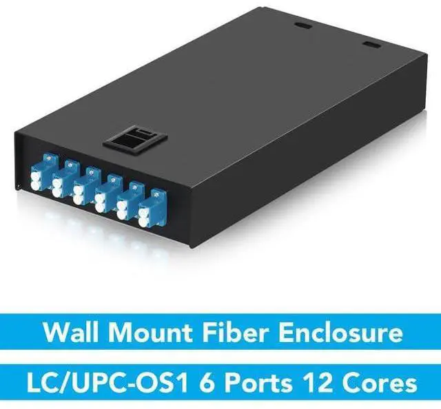 Alt view image 2 of 5 - VANDESAIL LC-OS2 6 Port 12 Core Rack Mount Fiber Enclosure LC, Singlemode Fiber Optic Rack Mount Enclosure Box, Include Pigtail and LGX Loaded Patch Panel for Fiber Optic Network
