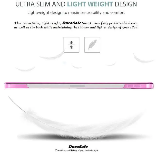 Alt view image 5 of 5 - DuraSafe Cases for iPad Pro 11 2nd 3rd 4th Gen Case A2759 MNXE3LL/A MNXD3LL/A A2435 MNXG3LL/A MNXF3LL/A MNXJ3LL/A MNXH3LL/A A2761 A2762 MNXN3LL/A MP553LL/A A2377 MHQR3LL/A MHQT3LL/A A2228 - Pink