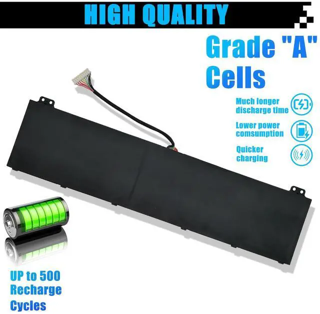 Alt view image 5 of 5 - AP21A8T AP21A7T Laptop Battery Replacement for Acer Nitro 5 AN517-55 Helios 300 PH317-56 PH315-54-55 PH315-55-75K6 PH315-55-78LF PH317-56-78LY PH317-56-724M Series AP21A5T KT0040G014 90Wh