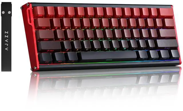 Main image of MIKIBY Alux60-60% Mechanical Gaming Keyboard Wired, Magnetic Switch Hot Swappable, Rapid Trigger Hall Effect Magnetic Switches, 8K Hz Polling Rate, RGB Small Keyboard for Mac/Win (Red)